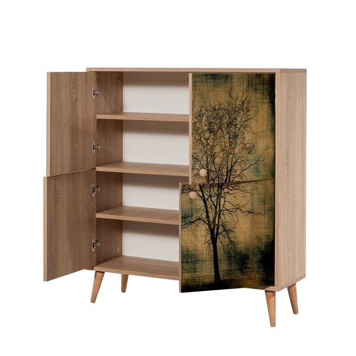 Hanah Home Multilux - 729 Armario Multiusos Roble Sonoma
